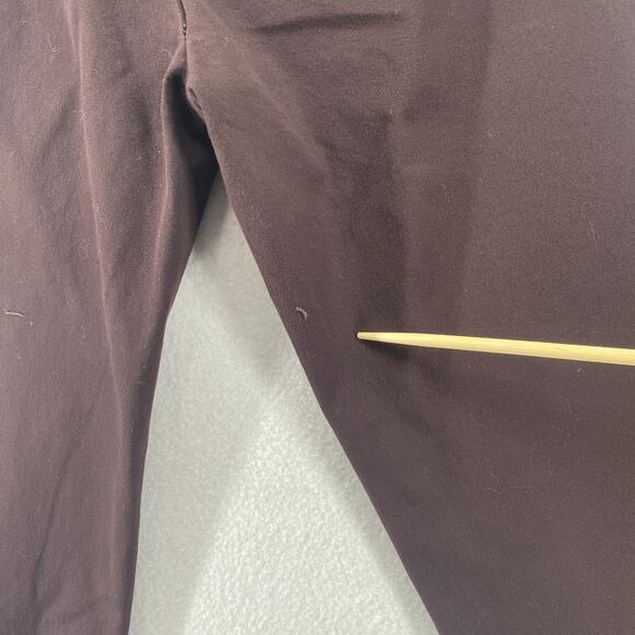 EILEEN FISHER Pants PL Organic Cotton Stretch Twill Tapered Cropped Chino Brown - Picture 15 of 16